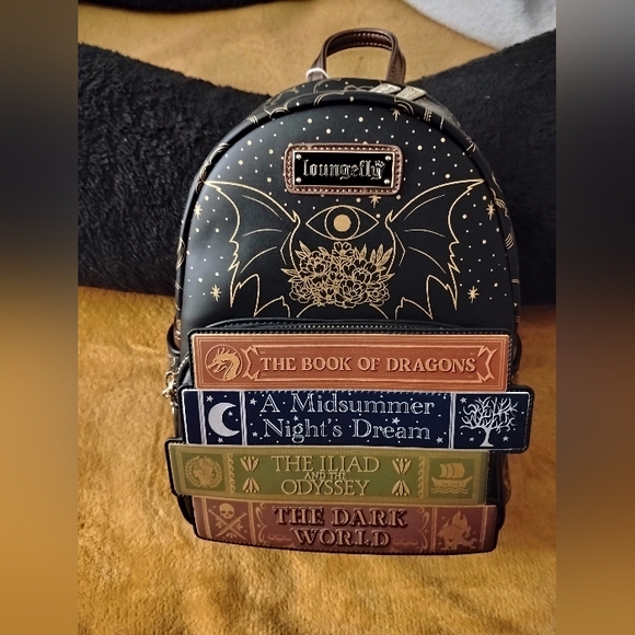 Literary Fantasy Novels Loungefly Mini Backpack - Picture 1 of 11
